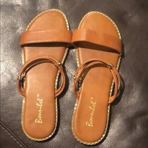 Brown Sandal/flip flops- runs small